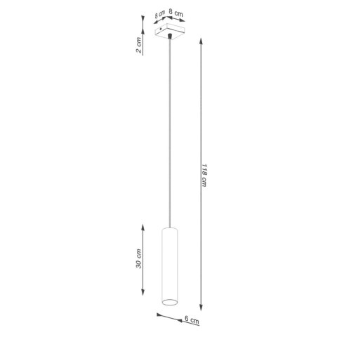 Lampa wisząca LAGOS 1 ochra czerwona Lampa wisząca LAGOS 1 ochra czerwona