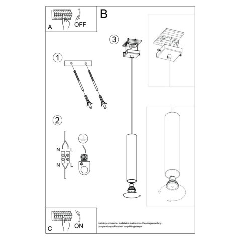 Lampa wisząca LAGOS 1 ochra czerwona Lampa wisząca LAGOS 1 ochra czerwona