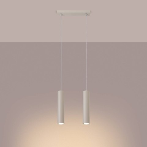 Lampa wisząca LAGOS 2 beżowa Lampa wisząca LAGOS 2 beżowa