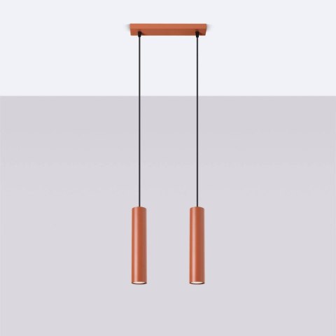 Lampa wisząca LAGOS 2 ochra czerwona Lampa wisząca LAGOS 2 ochra czerwona