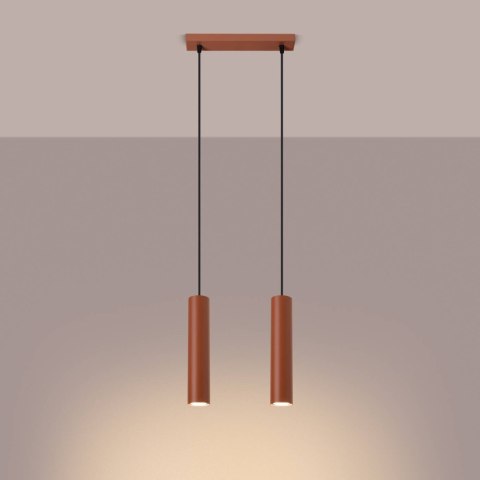 Lampa wisząca LAGOS 2 ochra czerwona Lampa wisząca LAGOS 2 ochra czerwona