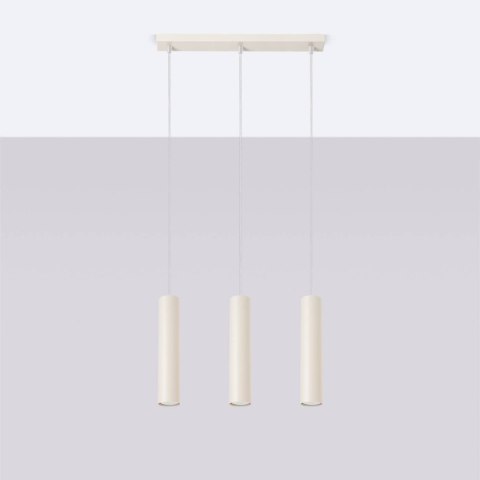 Lampa wisząca LAGOS 3L beżowa Lampa wisząca LAGOS 3L beżowa
