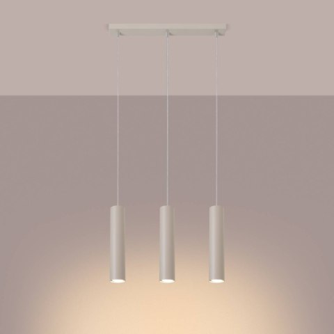 Lampa wisząca LAGOS 3L beżowa Lampa wisząca LAGOS 3L beżowa