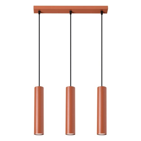 Lampa wisząca LAGOS 3L ochra czerwona Lampa wisząca LAGOS 3L ochra czerwona