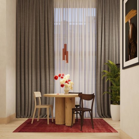 Lampa wisząca LAGOS 3L ochra czerwona Lampa wisząca LAGOS 3L ochra czerwona