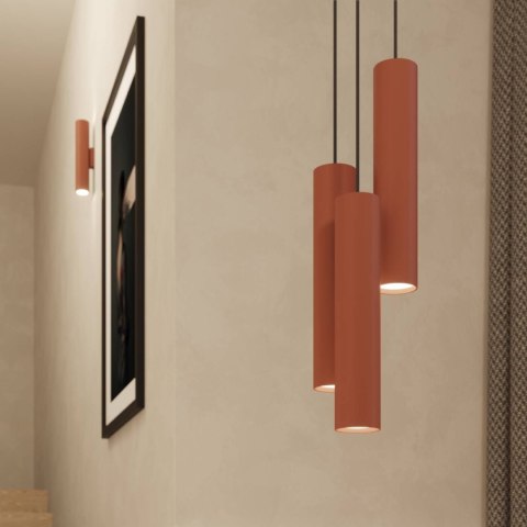 Lampa wisząca LAGOS 3L ochra czerwona Lampa wisząca LAGOS 3L ochra czerwona
