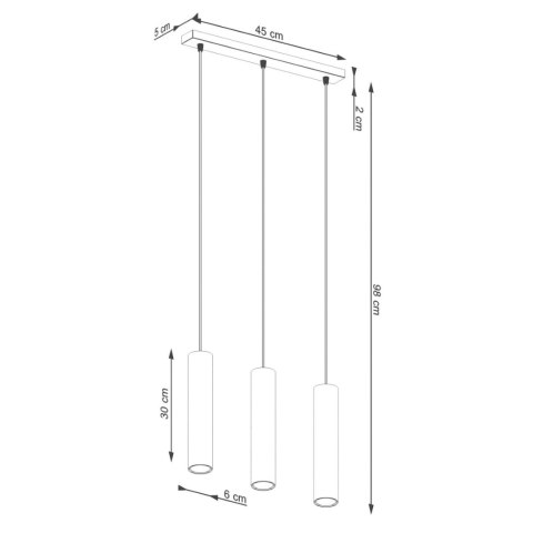 Lampa wisząca LAGOS 3L zielona oliwka Lampa wisząca LAGOS 3L zielona oliwka