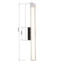 Linea kinkiet 61cm czarny