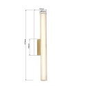 Linea kinkiet 61cm złoty