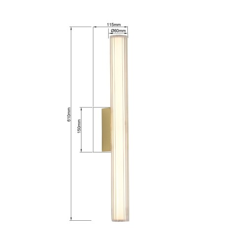 Linea kinkiet 61cm złoty Linea kinkiet 61cm złoty