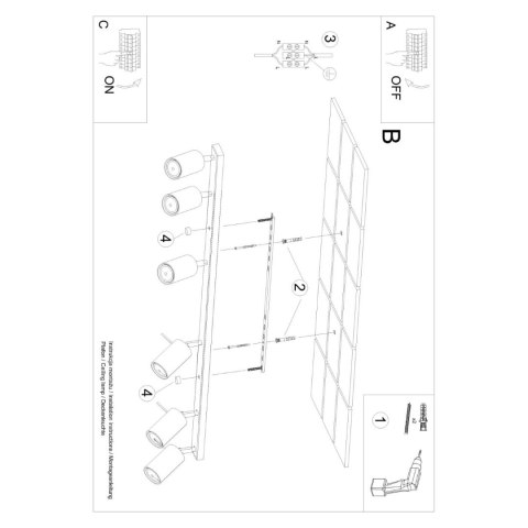 Plafon RING 6L beżowy Plafon RING 6L beżowy