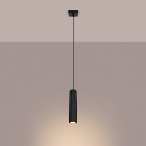 Lampa wisząca KARBON 1 czarny Lampa wisząca KARBON 1 czarny