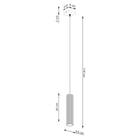 Lampa wisząca KARBON 1 czarny Lampa wisząca KARBON 1 czarny