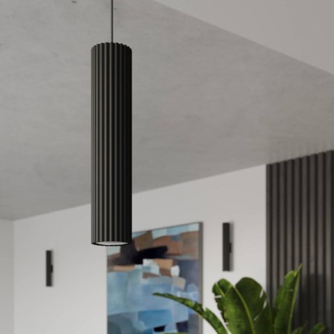 Lampa wisząca KARBON 1 czarny Lampa wisząca KARBON 1 czarny