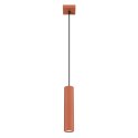 Lampa wisząca KARBON 1 ochra czerwona