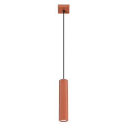 Lampa wisząca KARBON 1 ochra czerwona