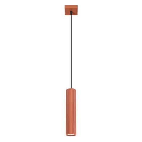 Lampa wisząca KARBON 1 ochra czerwona Lampa wisząca KARBON 1 ochra czerwona