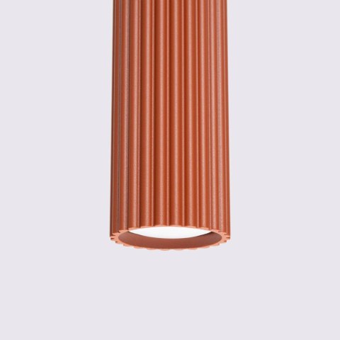 Lampa wisząca KARBON 1 ochra czerwona Lampa wisząca KARBON 1 ochra czerwona