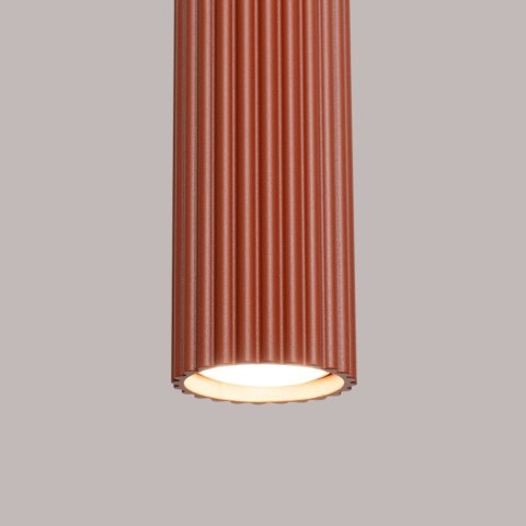 Lampa wisząca KARBON 1 ochra czerwona Lampa wisząca KARBON 1 ochra czerwona
