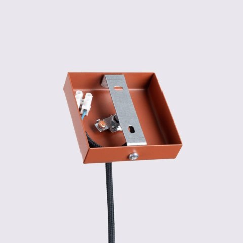 Lampa wisząca KARBON 1 ochra czerwona Lampa wisząca KARBON 1 ochra czerwona