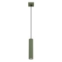 Lampa wisząca KARBON 1 zielony oliwkowy