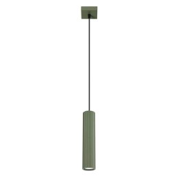 Lampa wisząca KARBON 1 zielony oliwkowy