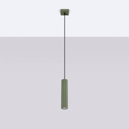 Lampa wisząca KARBON 1 zielony oliwkowy