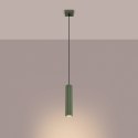 Lampa wisząca KARBON 1 zielony oliwkowy