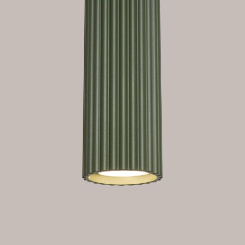 Lampa wisząca KARBON 1 zielony oliwkowy Lampa wisząca KARBON 1 zielony oliwkowy