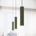 Lampa wisząca KARBON 1 zielony oliwkowy