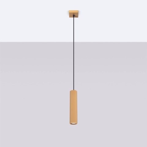 Lampa wisząca KARBON 1 złoty Lampa wisząca KARBON 1 złoty