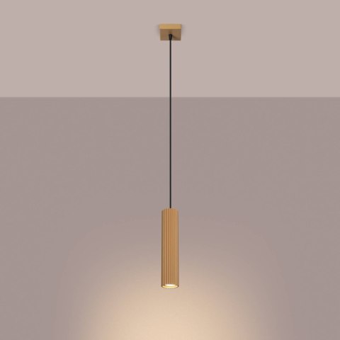 Lampa wisząca KARBON 1 złoty Lampa wisząca KARBON 1 złoty