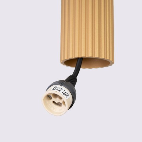 Lampa wisząca KARBON 1 złoty Lampa wisząca KARBON 1 złoty