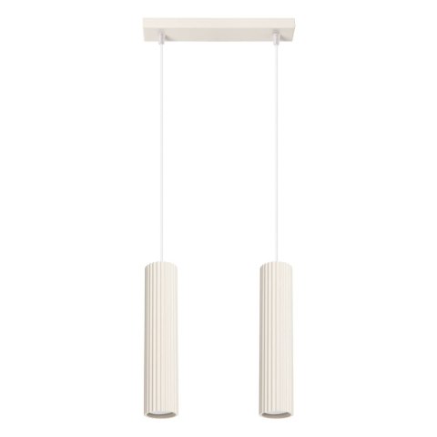 Lampa wisząca KARBON 2 beżowy Lampa wisząca KARBON 2 beżowy