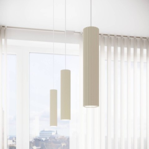 Lampa wisząca KARBON 2 beżowy Lampa wisząca KARBON 2 beżowy