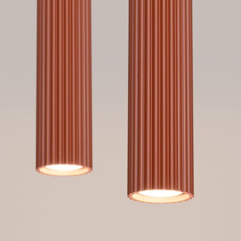 Lampa wisząca KARBON 2 ochra czerwona Lampa wisząca KARBON 2 ochra czerwona