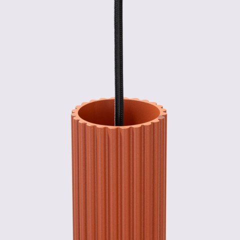 Lampa wisząca KARBON 2 ochra czerwona Lampa wisząca KARBON 2 ochra czerwona