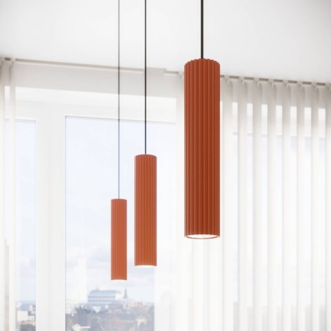 Lampa wisząca KARBON 2 ochra czerwona Lampa wisząca KARBON 2 ochra czerwona