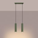 Lampa wisząca KARBON 2 zielona oliwka