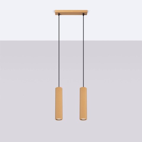 Lampa wisząca KARBON 2 złoty Lampa wisząca KARBON 2 złoty