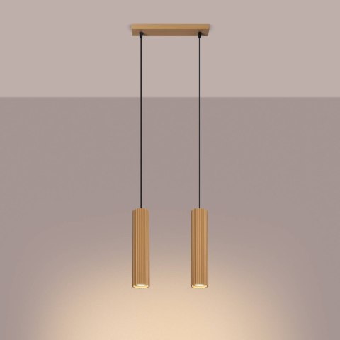 Lampa wisząca KARBON 2 złoty Lampa wisząca KARBON 2 złoty
