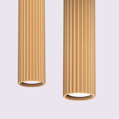 Lampa wisząca KARBON 2 złoty Lampa wisząca KARBON 2 złoty