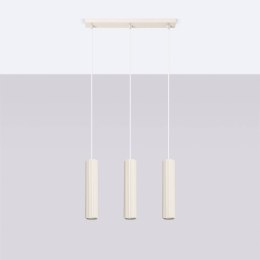 Lampa wisząca KARBON 3L beżowy