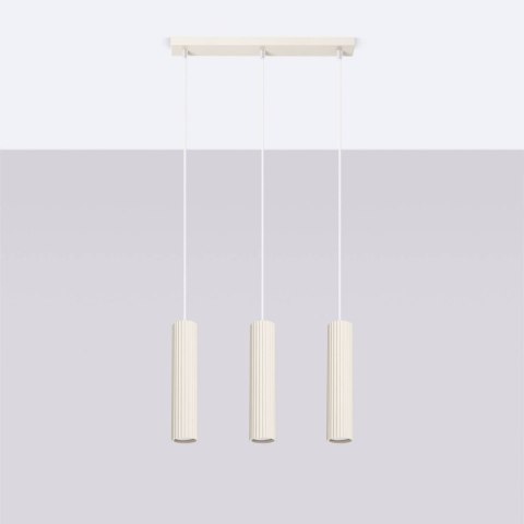 Lampa wisząca KARBON 3L beżowy Lampa wisząca KARBON 3L beżowy