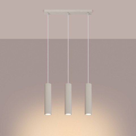 Lampa wisząca KARBON 3L beżowy Lampa wisząca KARBON 3L beżowy