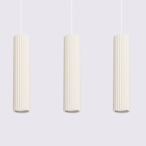 Lampa wisząca KARBON 3L beżowy Lampa wisząca KARBON 3L beżowy