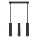 Lampa wisząca KARBON 3L czarny