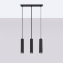 Lampa wisząca KARBON 3L czarny