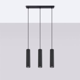 Lampa wisząca KARBON 3L czarny