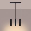 Lampa wisząca KARBON 3L czarny